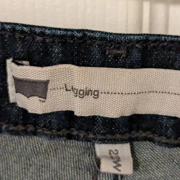 Levi's dark indigo wash jeggings size 22 - Picture 7 of 8